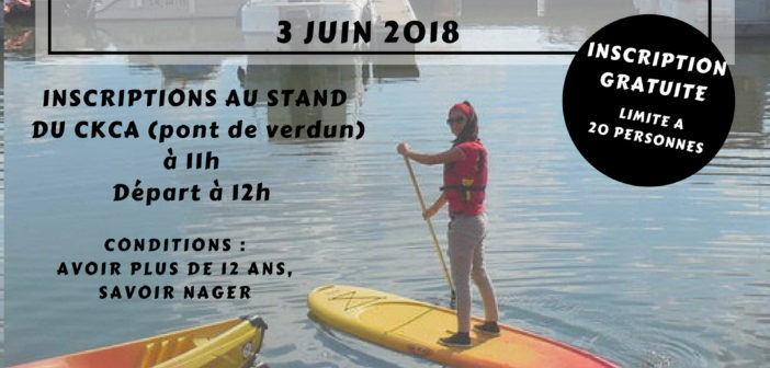 1er Challenge Stand-Up Paddle le 3 juin 2018 affiche challenge SUP TAB